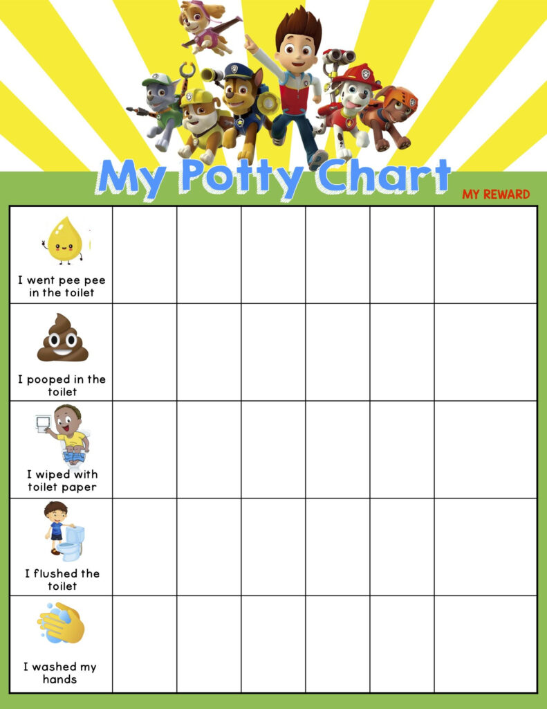 Free Potty Training Chart Printable