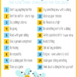 FREE PRINTABLE 20 DAY SIBLING CHALLENGE Instant Download Free