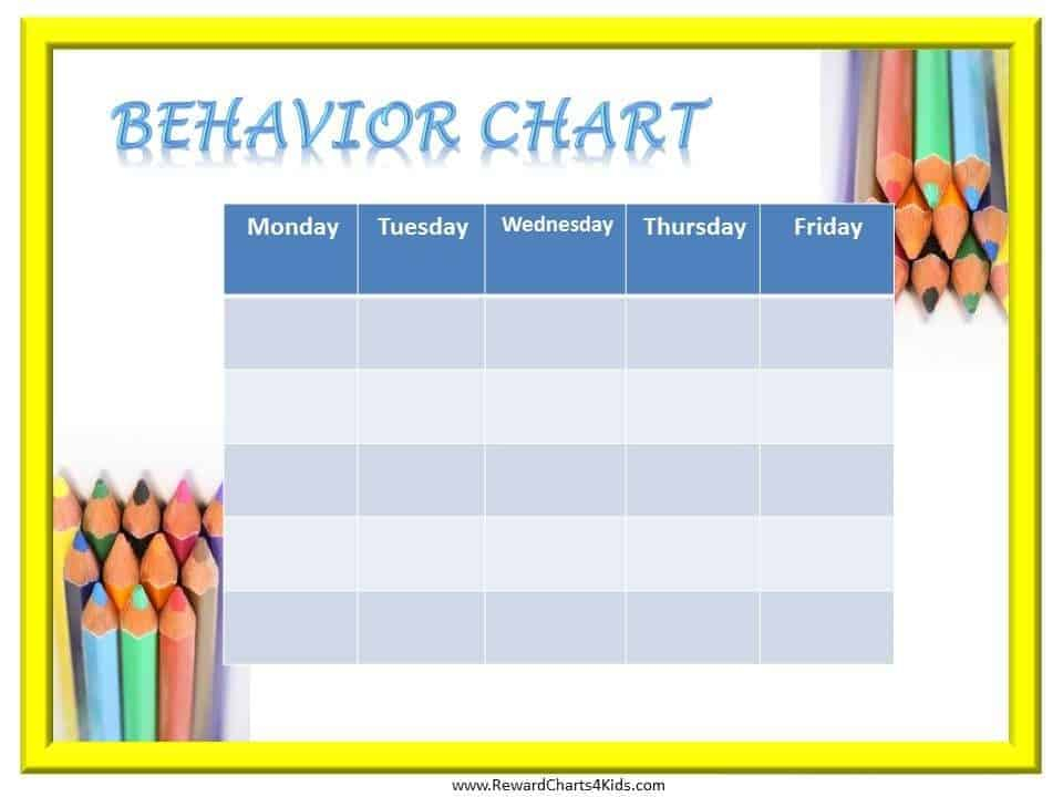 Free Printable Behavior Charts Customize Online Hundreds Of Charts