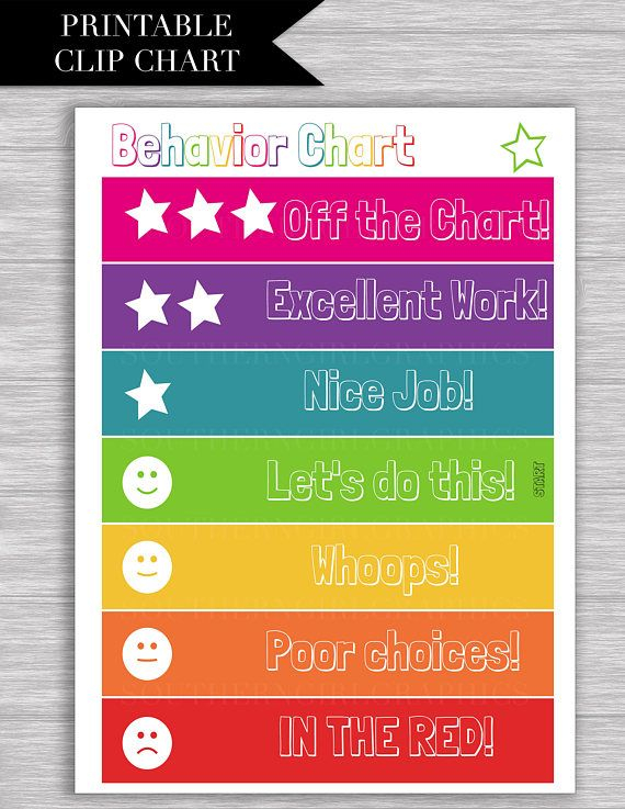 Free Printable Behavior Clip Chart Printable Word Searches