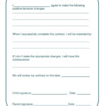 Free Printable Behavior Contract Templates PDF Word Home Adults