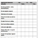 Free Printable Behavior Management Behavior Chart FREE PRINTABLE