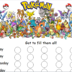 Free Printable Pokemon Reward Chart Printable Templates