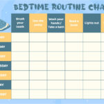 Free Printable Toddler Bedtime Routine Chart Printable Templates