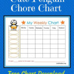 Free Printable Weekly Behavior Chart Baby Penguin ACN Latitudes