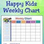 FREE Weekly Behavior Chart Happy Kids Weekly Behavior Charts