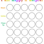 Good Behavior Sticker Chart Printable