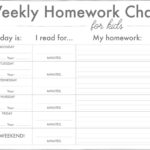 Homework Sticker Chart