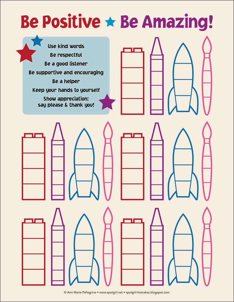 Hotcakes Kindness Chart Printable