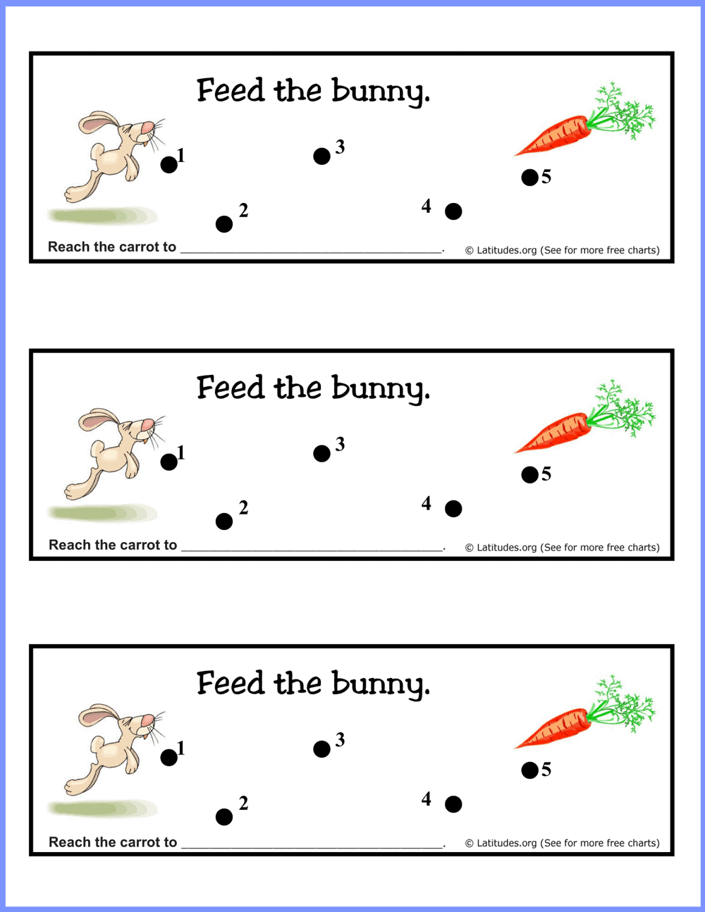 Hungry Bunny Behavior Chart ACN Latitudes