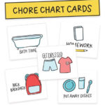 Kids Chore Chart Printables Morning Afternoon Evening Cards Chores