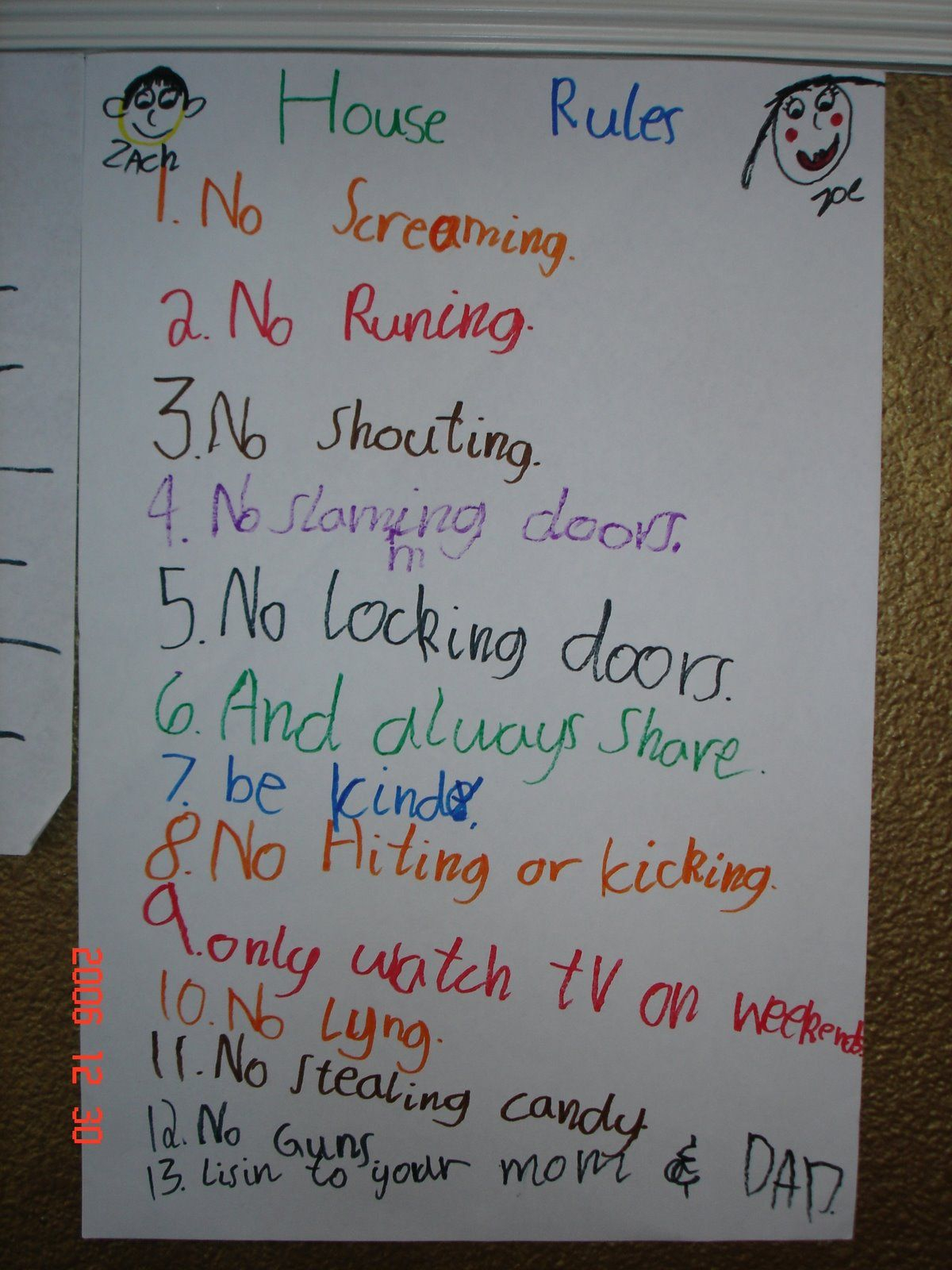 Kids House Rules Rules For Kids House Rules