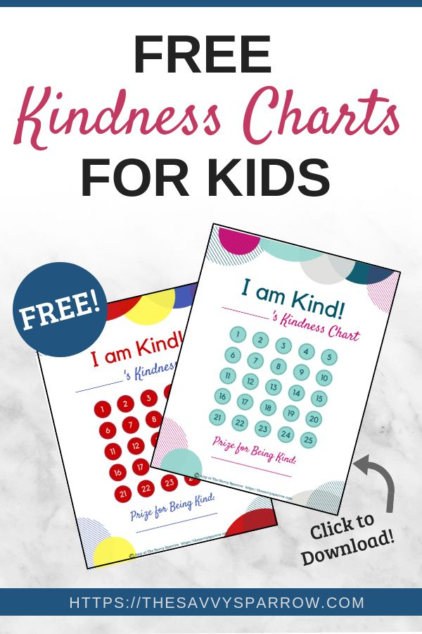 Kindness Chart For Kids