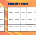 Make Your Own Behavior Charts Behavior Chart Template