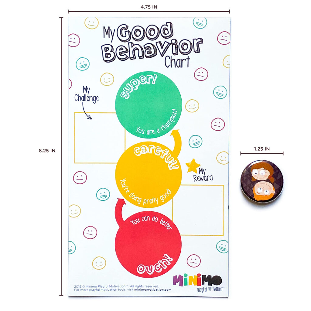 MiniMo Motivation My Good Behavior Chart Magnetic Behavior Chart 