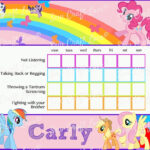 My Little Pony Behavior Chore Chart Digital Printable