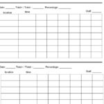 Partial Interval Recording Data Sheet Template For Potential Future