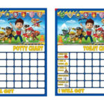 Paw Patrol Potty Toilet Training Star Reward Chart Tracker