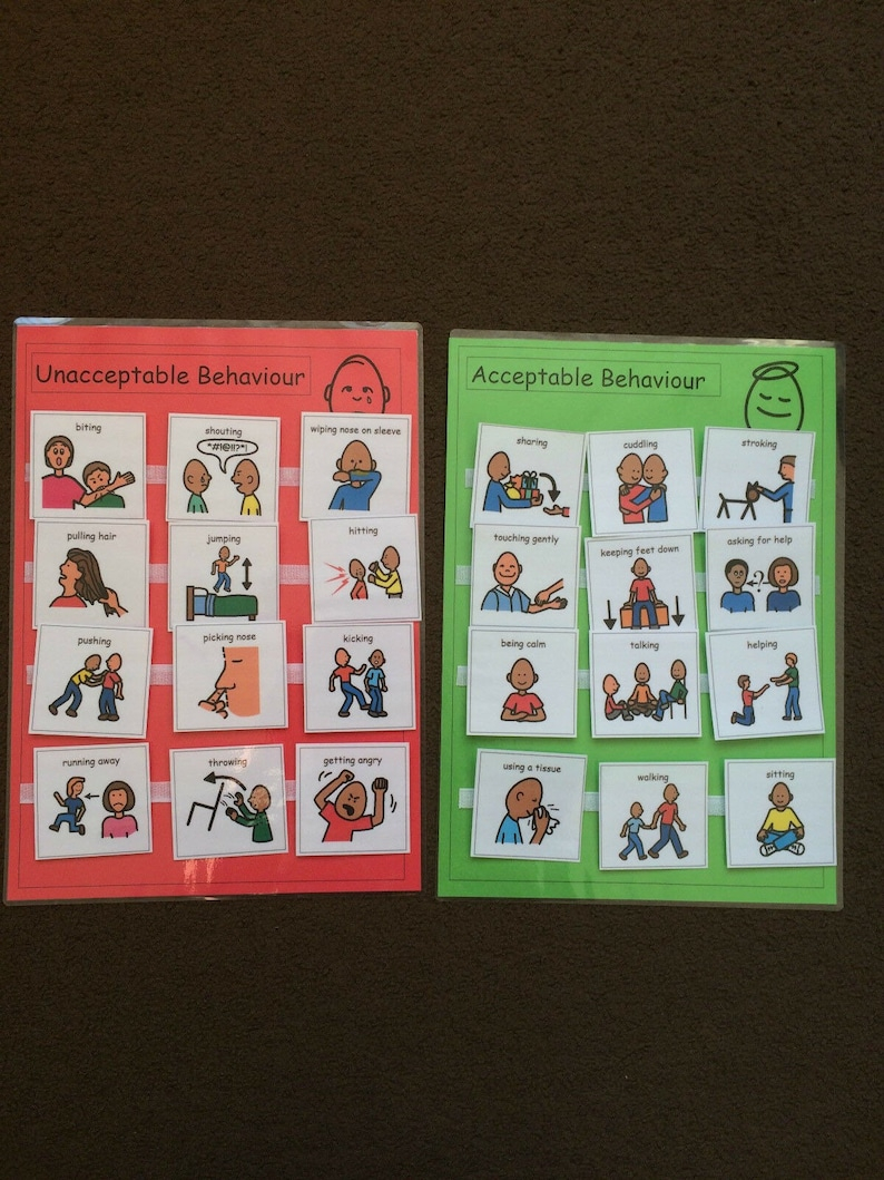 PECS Boardmaker Behavior Activity Pack Para Autismo ADHD Etsy Espa a