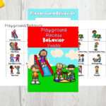 Playground Recess Behavior Visuals PECS Behavior Visual Etsy