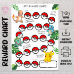 Pokemon Reward Chart Printable Behavior Chart Pokemon Vrogue co