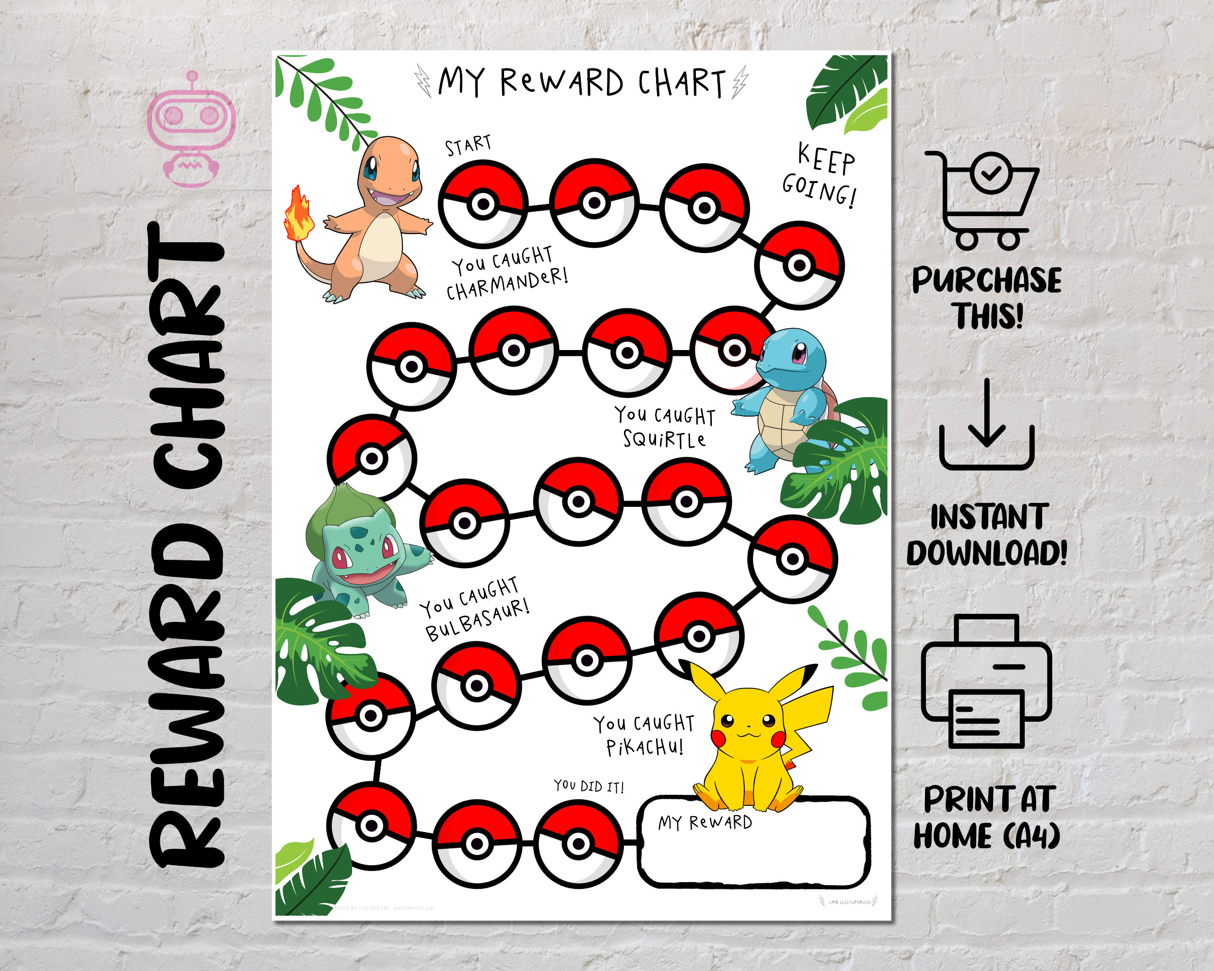 Pokemon Reward Chart Printable Behavior Chart Pokemon Vrogue co