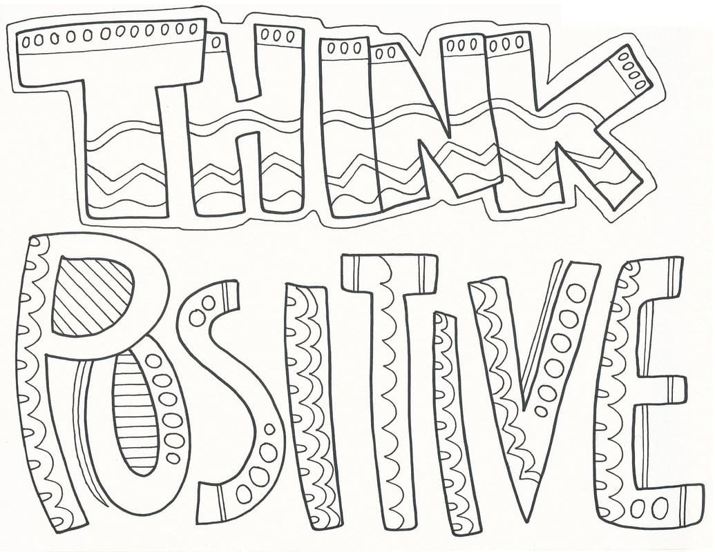 Positive Coloring Pages Free Printable Coloring Pages For Kids