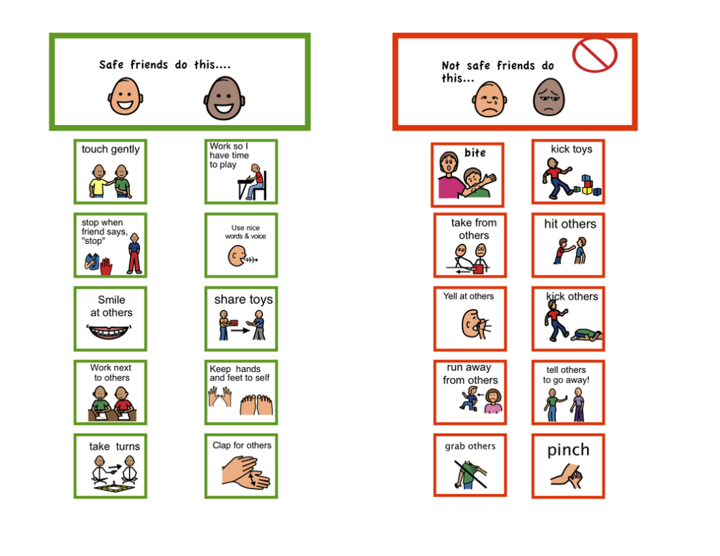 Printable Autism Behavior And Routine Charts And Cards 