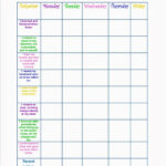 Printable Behavior Chart Template