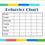 Printable Behavior Chart Template