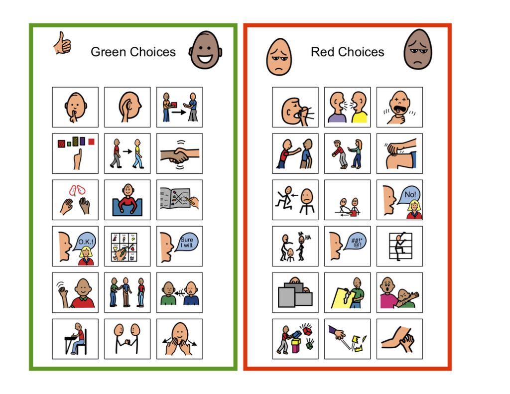 Printable Behaviour Visuals For Autism