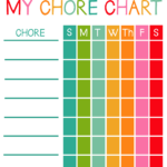 Printable Chore Chart Cards