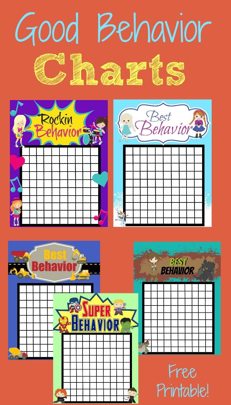 Printable Good Behavior Chart