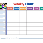 Printable Monday Through Friday Chart