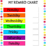 Printable Monday Through Friday Chart Reward Chart Reward Chart