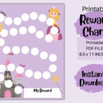 Printable Princess Reward Chart Princess Behavior Chart Etsy