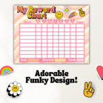 Printable Reward Chart Chore Chart Sticker Chart Girls Chore Chart