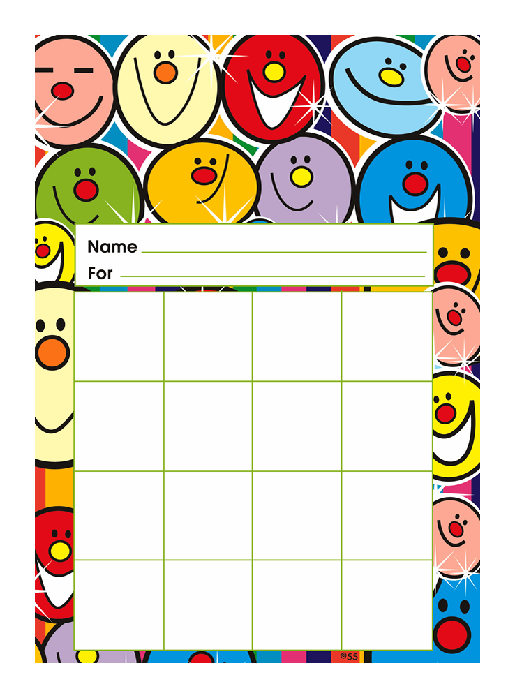 Printable Smiley Faces Behavior Chart