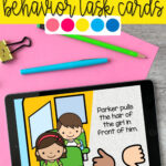 School Bus Behavior Chart Task Cards Social Emotional Activities