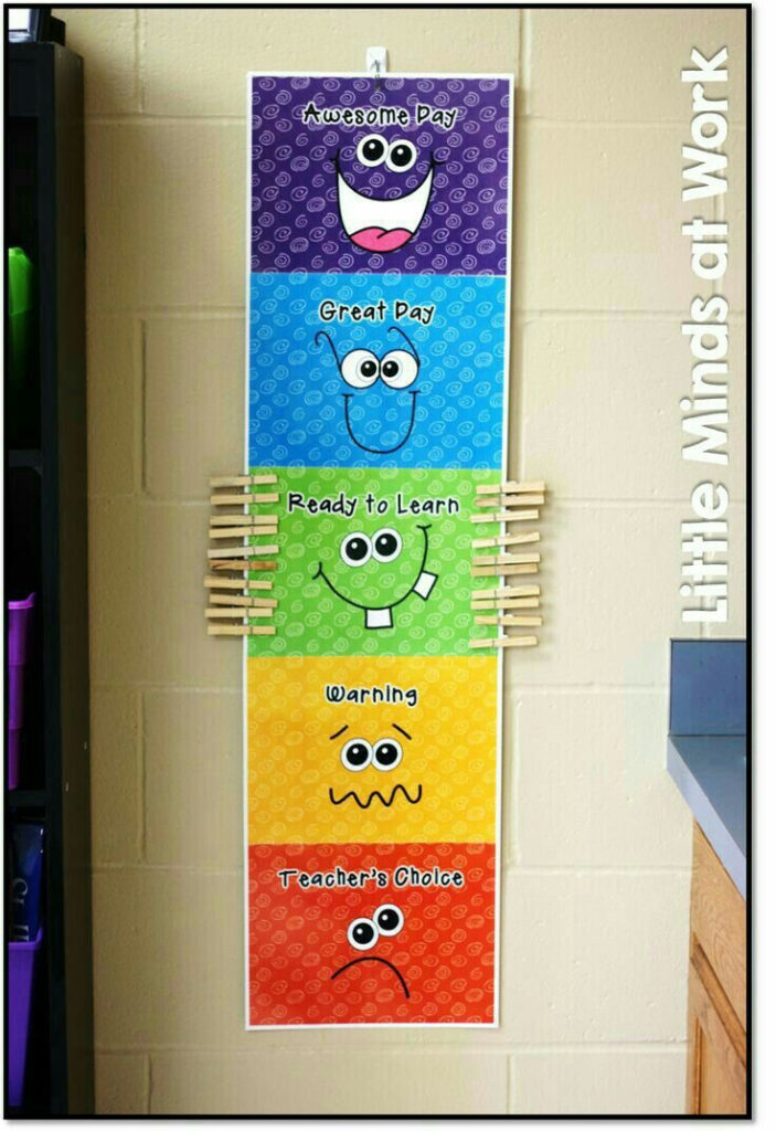 Simple Behavior Chart For Kindergarten