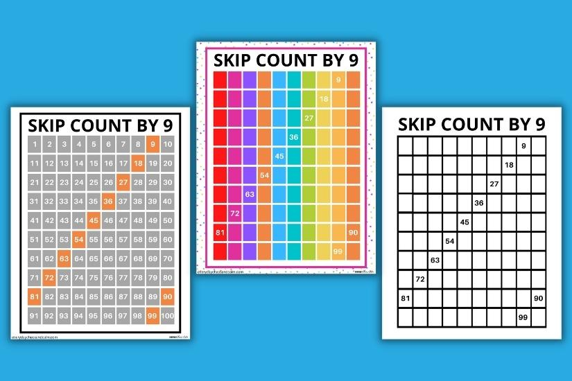 Skip Counting Charts Free Printable