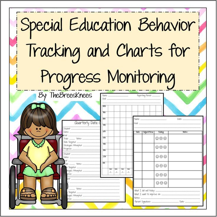 Special Education Progress Monitoring Student Charting And Behavior 