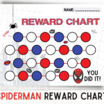 Spiderman Reward Chart Superhero Kids Award Chart Behaviour Chart