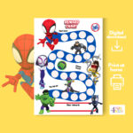 SPIDEY Reward Chart Printable Spiderman Behavior Chart Etsy Australia