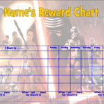 STAR WARS FORCE AWAKENS JOB BEHAVIOR REWARD HOMEWORK CHART FREE PEN