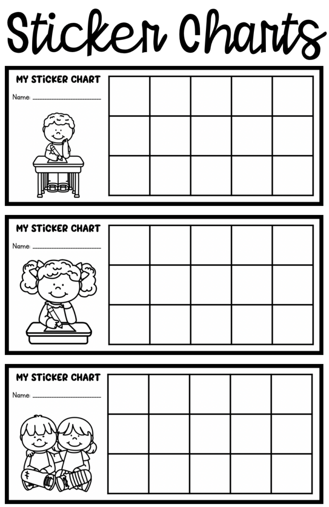 Sticker Charts For Positive Behavior Incentive Sticker Chart School 