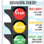 Stop Light Behavior Chart Printable Download Behavior Etsy New Zealand