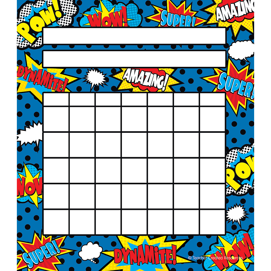 Superhero Incentive Charts TCR5646 Teacher Created Resources