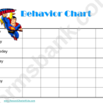 Superman Behavior Chart Printable Pdf Download