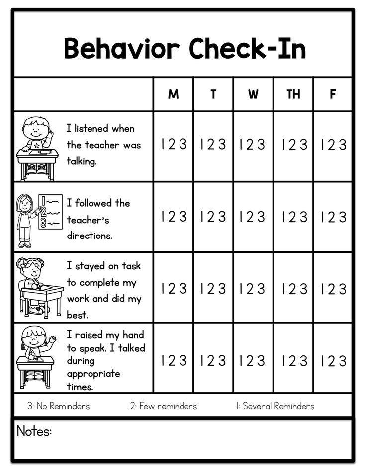 The Behavior Check In Worksheet For Students To Practice Their Numbers 